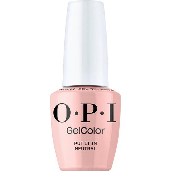 Lac de Unghii Semipermanent Vegan si Hema-Free - OPI Gel Color, nuanta Put It in Neutral, 15 ml