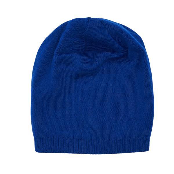 Caciula Beanie Albastra din Tricot Subtire de Casmir