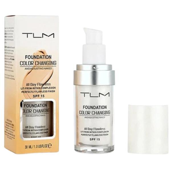 Fond de ten care ia nuanta tenului, Spf 15, Tlm, Foundation Color Changing, 30 ml