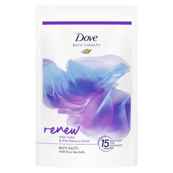 Sare de Baie - Dove Bath Therapy Renew Wild Violet&amp;Pink Hibiscus Scent Bath Salts, 400 g