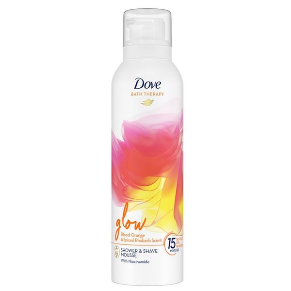 Spuma de Dus - Dove Bath Therapy Glow Blood Orange&amp;Spiced Rhubarb Scent Shower&amp;Shave Mousse, 200 ml