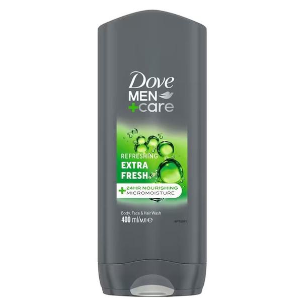 Gel de Dus pentru Barbati - Dove Men +Care Refreshing Extra Fresh Body, Face &amp; Hair Wash, 400 ml