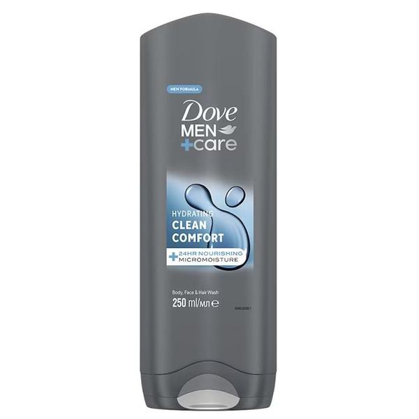 Gel de Dus pentru Barbati - Dove Men +Care Hydrating Clean Comfort Body, Face &amp; Hair Wash, 250 ml