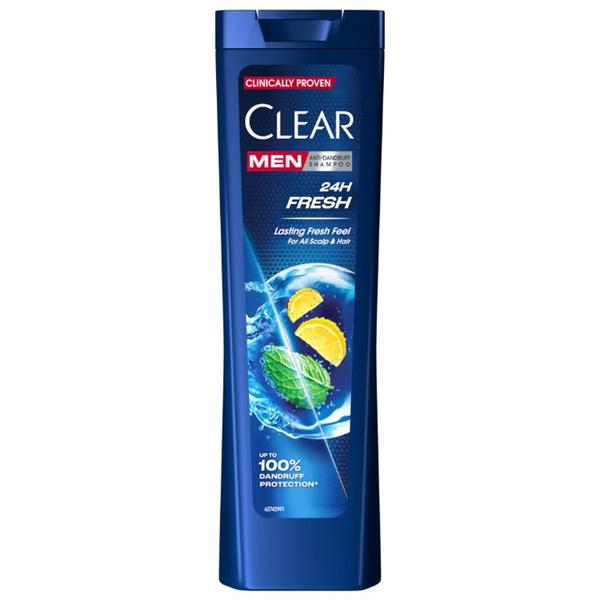 Sampon Anti-matreata pentru Barbati - Clear Men Anti-Dandruff 24H Fresh, 225 ml