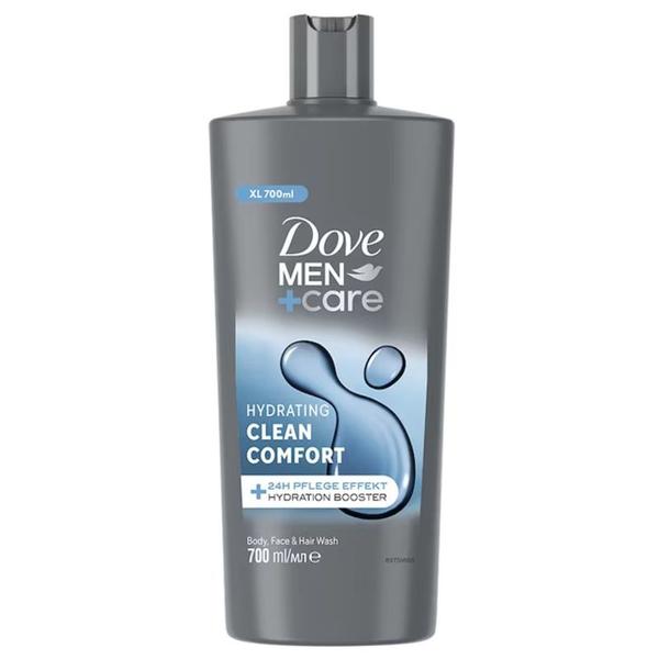 Gel de Dus pentru Barbati - Dove Men +Care Hydrating Clean Comfort Body, Face &amp; Hair Wash, 700 ml