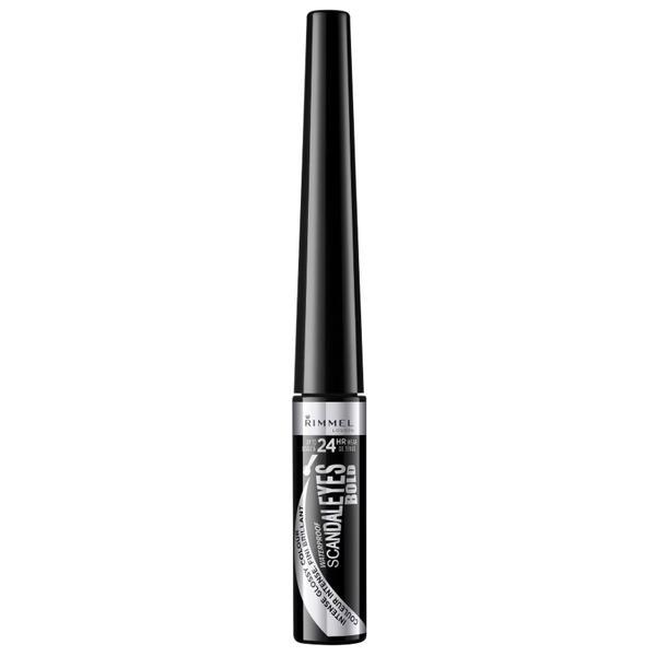 Tus de ochi lichid, Rimmel London, Scandal&rsquo;Eyes Bold Waterproof 001 Black, 2.5 ml