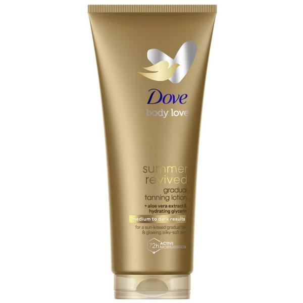 Lotiune Autobronzanta - Dove Body Love Summer Revived Medium to Dark Results, 200 ml