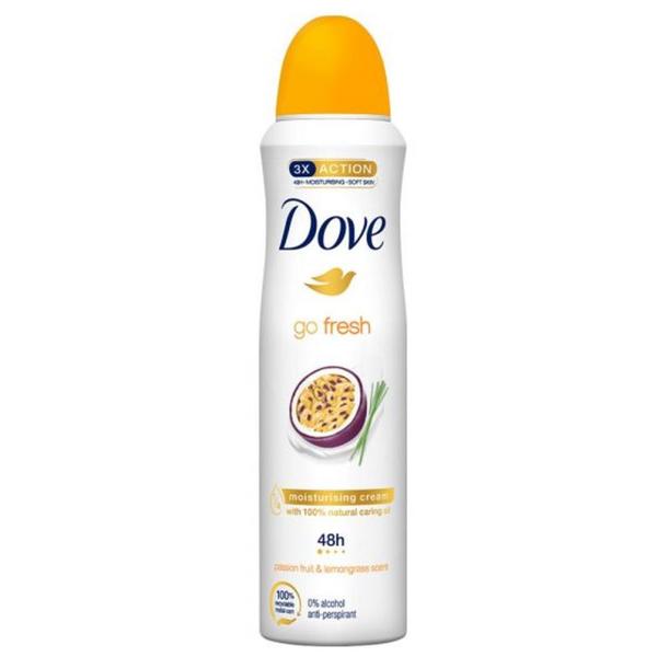 Deodorant Spray - Dove Go Fresh Passion Fruit &amp; Lemongrass, 150 ml