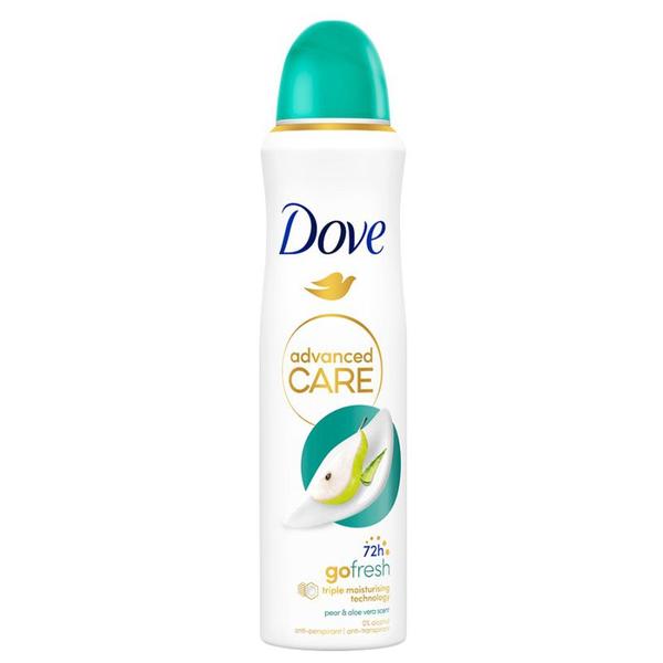 Deodorant Spray - Dove Advanced Care Go Fresh Pear &amp; Aloe Vera, 150 ml