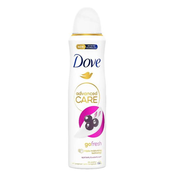 Deodorant Spray - Dove Advanced Care Go Fresh Acai Berry &amp; Waterlily, 150 ml