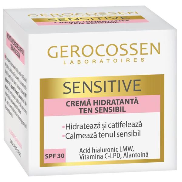 Crema Hidratanta Ten Sensibil - Gerocossen Sensitive SPF 30, 50 ml