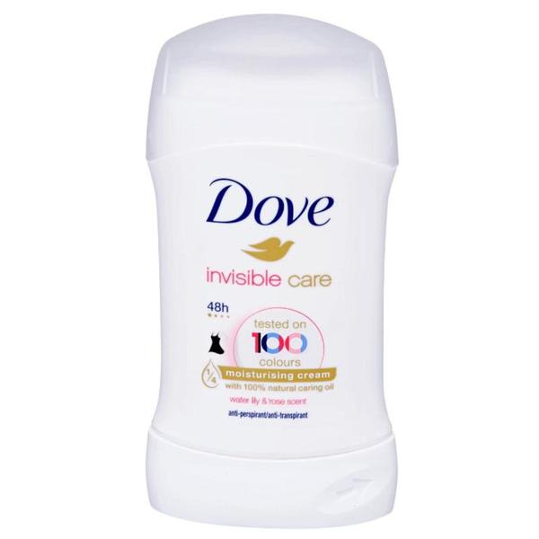 Deodorant Stick - Dove Invisible Care Water Lili &amp; Rose Scent, 40 ml