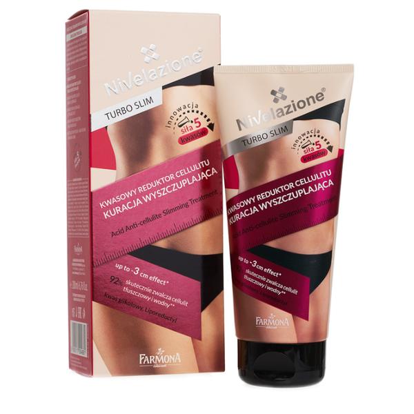 Tratament Termoactiv pentru Celulita cu Acid pentru Slabire - Farmona Nivelazione Turbo Slim Acid Anti-Cellulite Slimming Treatment Hot Therapy, 200 ml