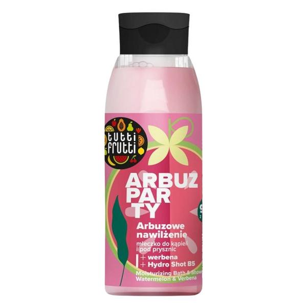 Lapte de Dus Hidratant cu Pepene Verde si Verbina - Tutti Frutti Moisturizing Bath &amp; Shower, Farmona, 400 ml