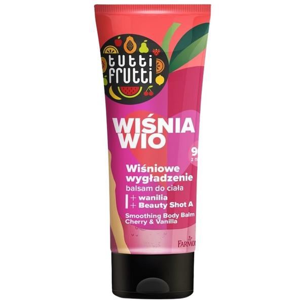 Lotiune pentru Corp cu Cirese si Vanilie - Tutti Frutti Smoothing Body Balm, Farmona, 200 ml