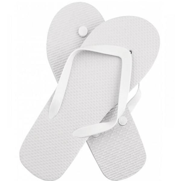 Papuci barbatesti flip flop, albi, marime 44