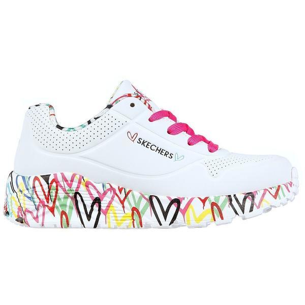 Pantofi sport copii Skechers Uno Lite - Lovely Luv 314976L-WMLT, 33.5, Alb