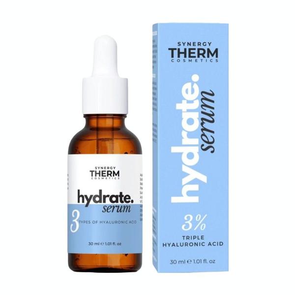 Ser Hidratant cu 3 Tipuri de Acid Hialuronic si Provitamina B5 - Synergy Therm Hydrate Serum, 30 ml