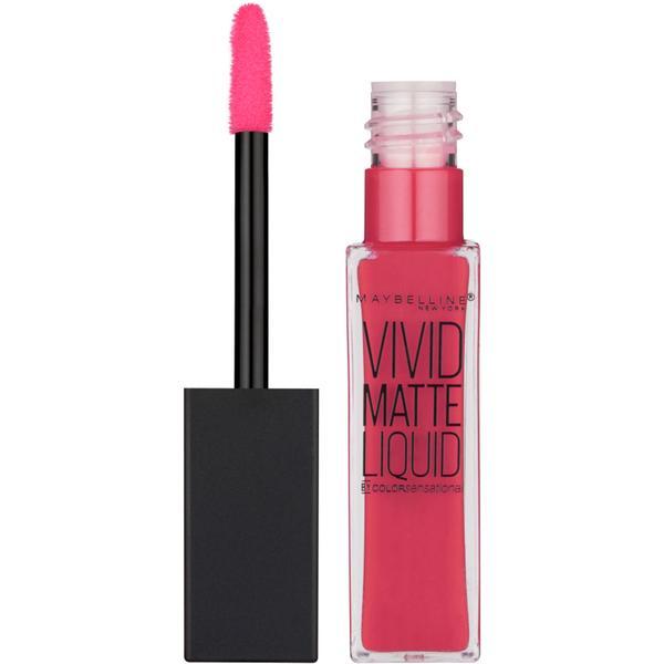 Ruj lichid mat, Maybelline New York, Color Sensational Vivid Matte Liquid, 40 Berry Boost, 8 ml