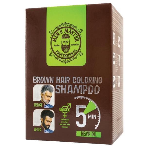 Vopsea pentru barba si par sub forma de sampon colorant Men&#039;s Master Professional 10 x 25ml - Saten