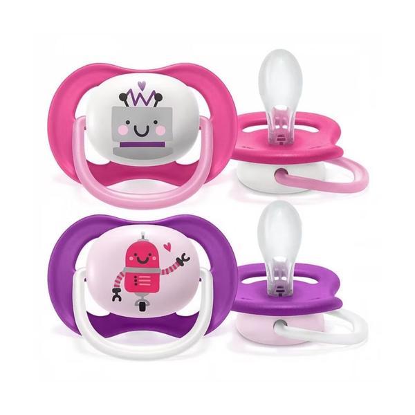 Set de 2 suzete Ultra Air Mix 6-18 luni, Philips Avent