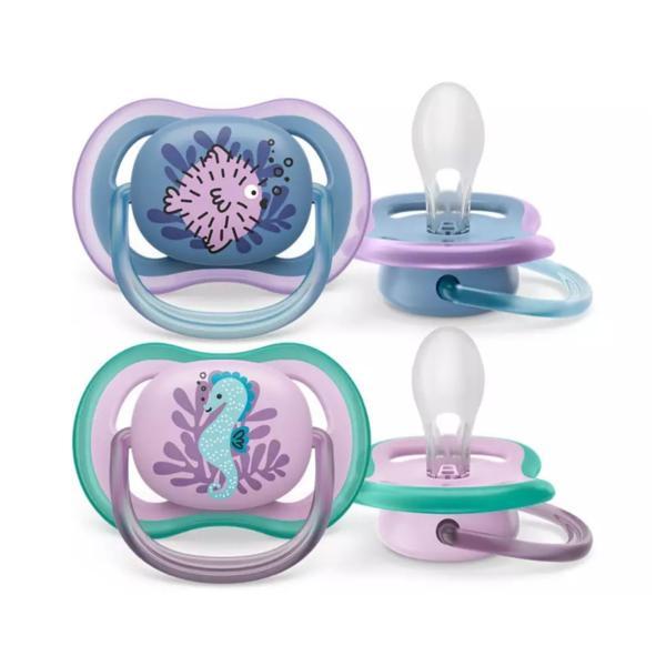 Set de 2 suzete Air Mov/Bleu 0-6 luni, Philips Avent