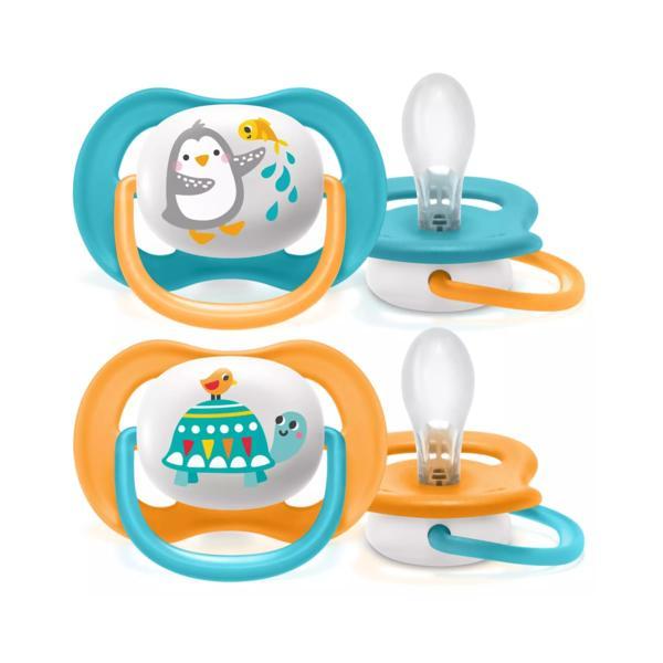 Set de 2 suzete Ultra Air Baieti 6-18 luni, Philips Avent