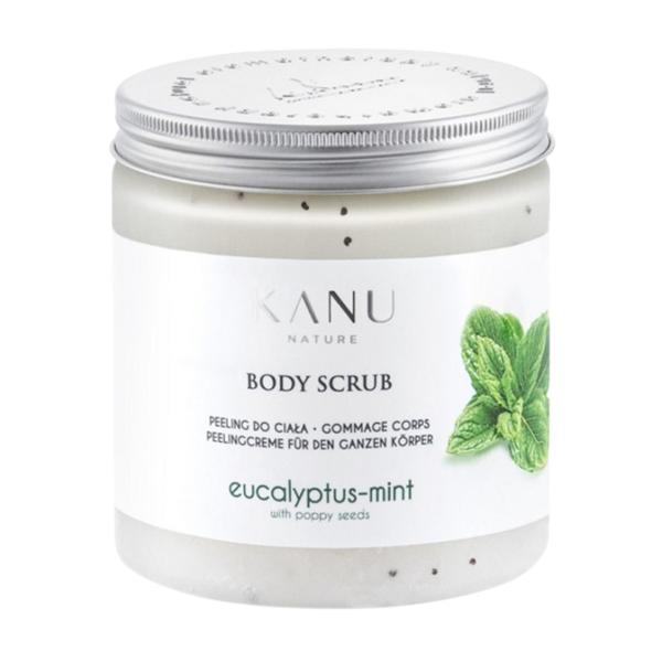 Scrub Exfoliant pentru Corp cu Eucalipt si Menta - KANU Nature Body Scrub Professional Eucalyptus-Mint with Poppy Seeds, 1000 g