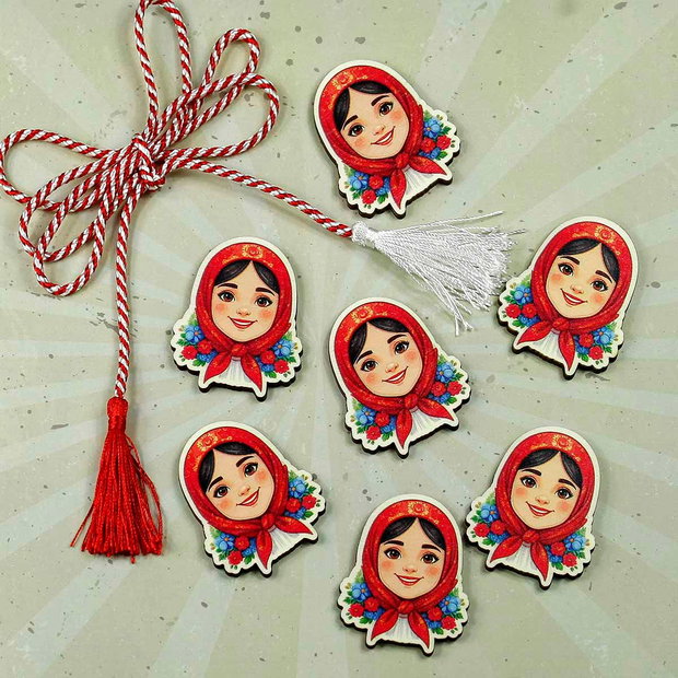 Martisoare traditionale Țărăncuță brunetă