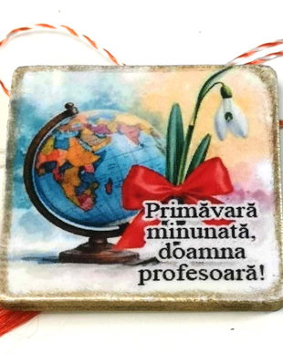 Martisoare prsonalizsate profesoara geografie