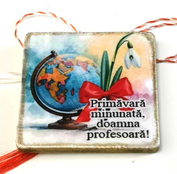 Martisoare prsonalizsate profesoara geografie