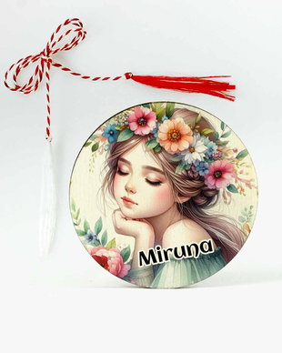 Martisor personalizat  fetita cu nume