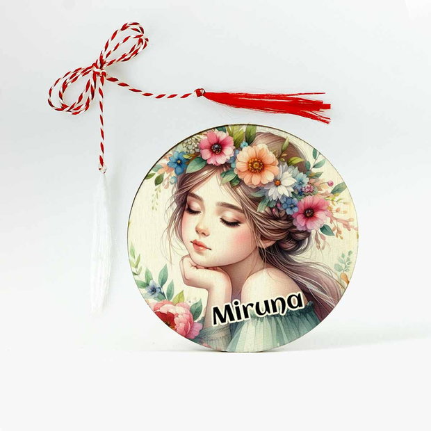 Martisor personalizat fetita cu nume