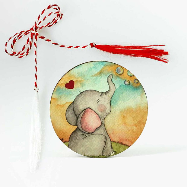 Martisor copii cu elefant