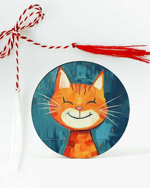 Martisor cu animale / Pisica