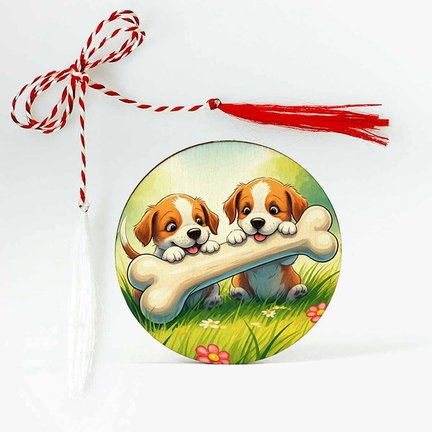 Martisor copii cu catei