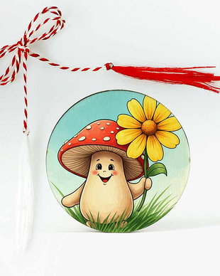 Martisor cu ciupercuta si floare