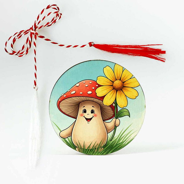 Martisor cu ciupercuta si floare