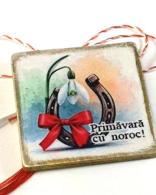 Martisor norocos cu potcoava