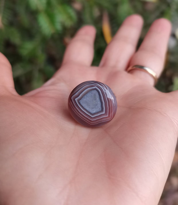 Inel Agata Botswana si Argint 925 - IN1291 - Inel pietre semipretioase, inel rotund reglabil, cadou sotie, inel cadou, bijuterii cadou, bijuterii agate, cristale vindecatoare, cristaloterapie