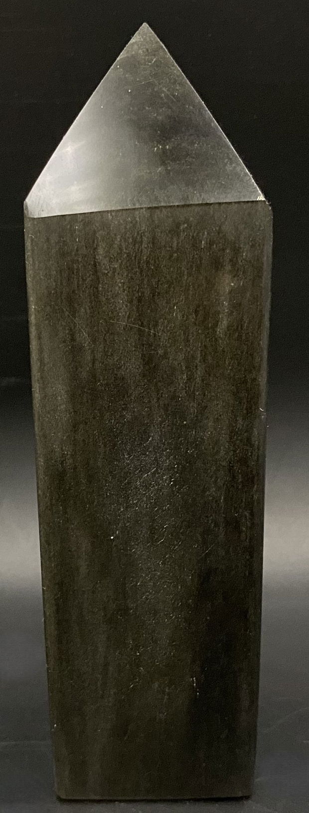 Obsidian Auriu- obelisc din piatra semipretioasa