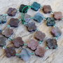 Margele agate indiene, 13x13x4 mm