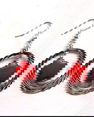 cercei howlite rosu 47802