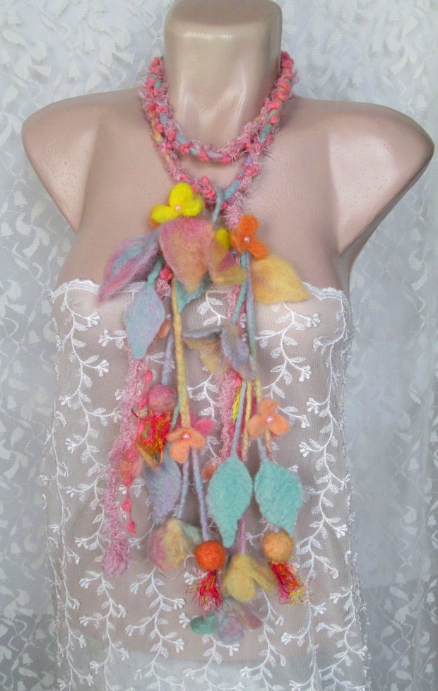 Eșarfă pastel