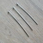 Pin cu cap, argint, 30 mm (MN2)