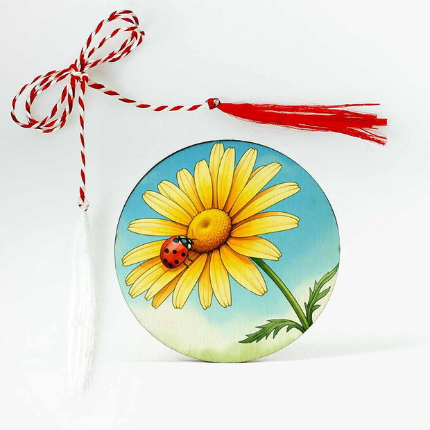 Martisor cu margareta si bubruza