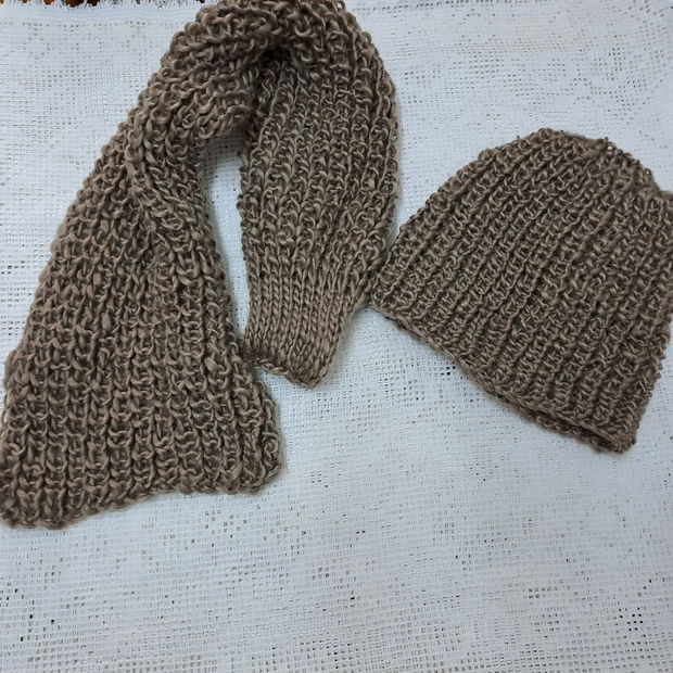 Set fular/căciulă