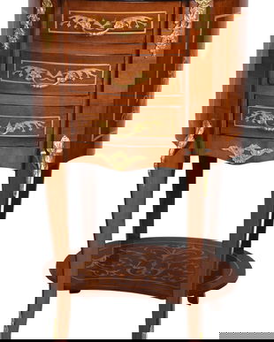 Comoda ovala din lemn masiv furniruit