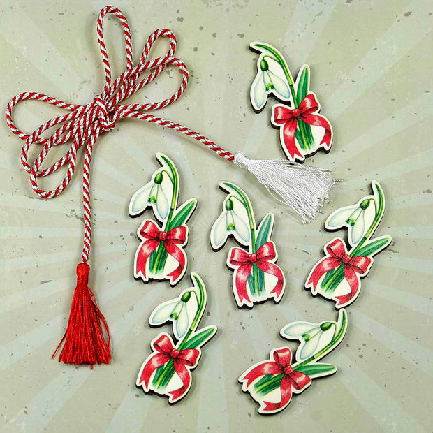 Martisor cu flori Ghiocei
