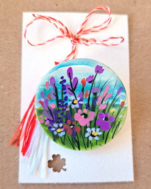 Martisor -flori de camp (brosa)